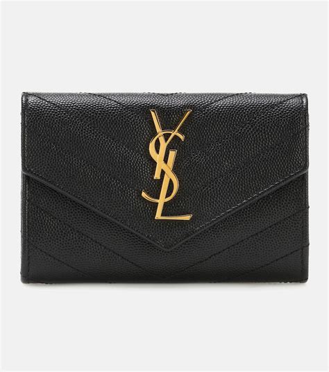 ysl saint laurent monogram zip around wallet